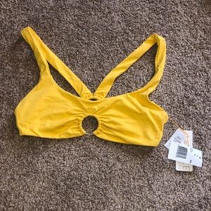 NWT Yellow Bikini Top